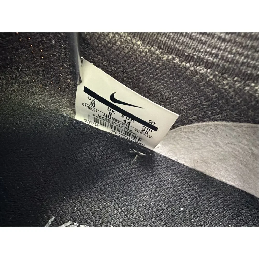 Nike Air Vapormax Moc Midnight Fog Black Grey Mens 10 Rare AH3397-013